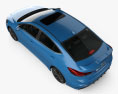 Hyundai Avante Sport with HQ interior 2020 3d model top view