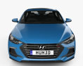 Hyundai Avante Sport with HQ interior 2020 3d model front view