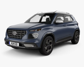 Hyundai Venue 2021 3D 모델 