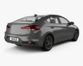Hyundai Elantra Limited 2022 3d model back view