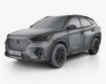 Hyundai Tucson N-line 2021 3d model wire render