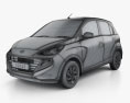 Hyundai Santro Asta 2022 3D模型 wire render