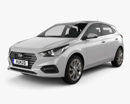 Hyundai Accent hatchback 2021 3D model