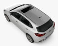 Hyundai Accent hatchback 2021 Modèle 3d vue du dessus