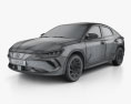 Hyundai Lafesta EV 2021 3D 모델  wire render