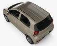 Hyundai Santro Asta з детальним інтер'єром 2022 3D модель top view