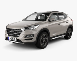 Hyundai Tucson HQインテリアと 2018 3Dモデル