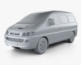 Hyundai H-1 Panel Van 2007 3d model clay render