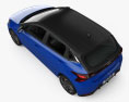 Hyundai i20 2022 3D-Modell Draufsicht