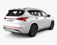 Hyundai Santa Fe 2021 3D-Modell Rückansicht