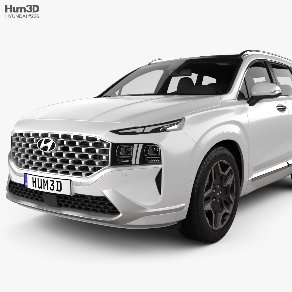 Hyundai Santa Fe 2021 3d Model Vehicles On Hum3d