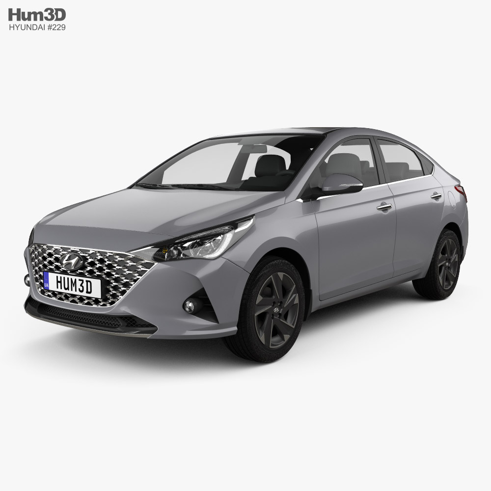 Hyundai Verna sedan 2022 3D model