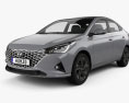 Hyundai Verna sedan 2022 3D-Modell
