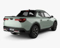 Hyundai Santa Cruz 2022 3D-Modell Rückansicht