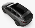 Hyundai Tucson 2021 3D模型 顶视图
