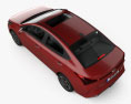 Hyundai Verna 2022 3D-Modell Draufsicht