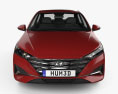Hyundai Verna 2022 3D-Modell Vorderansicht