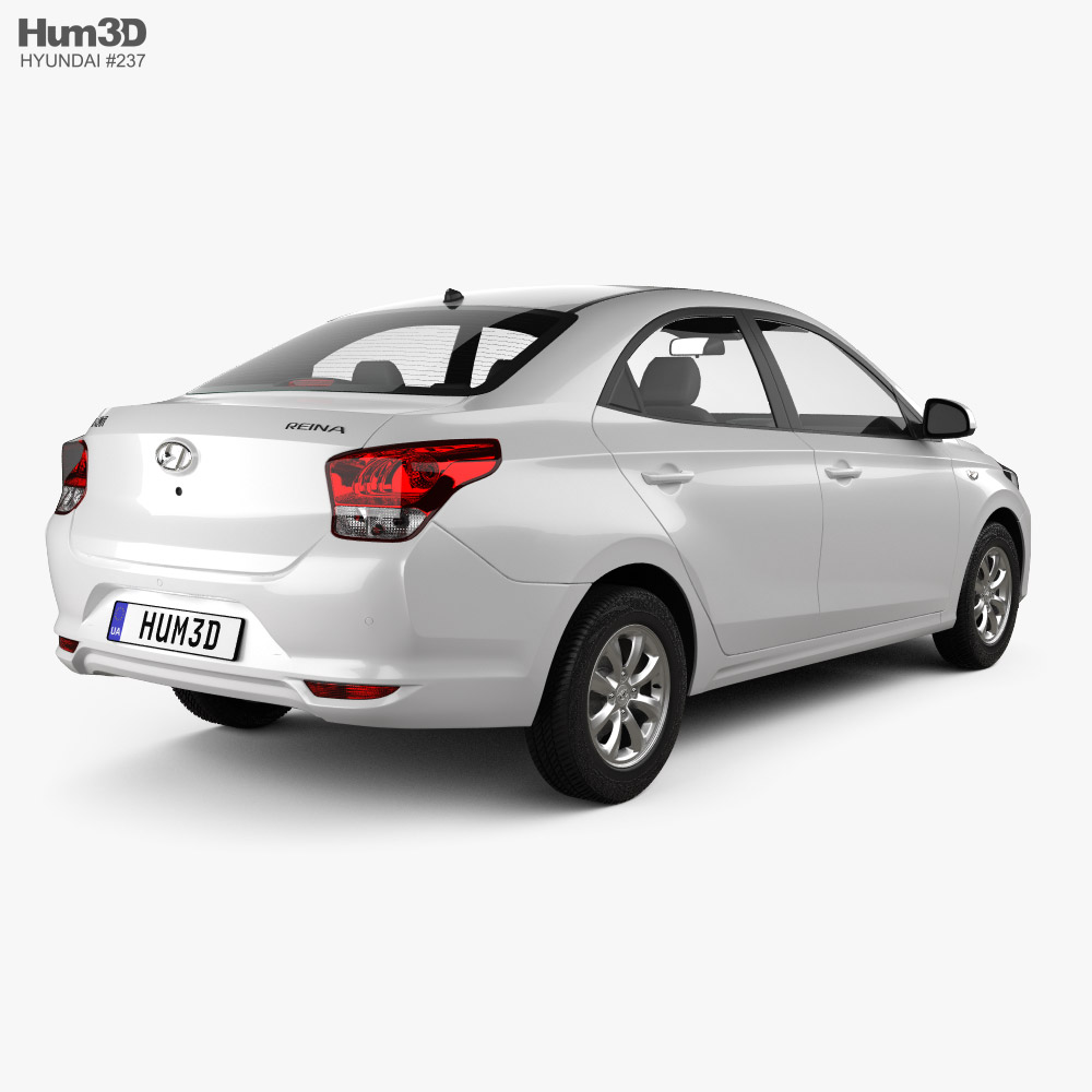 Hyundai Reina 2022 3d model back view