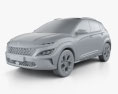 Hyundai Kona 2022 3D-Modell clay render