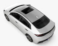 Hyundai Ioniq hybrid 2022 3D-Modell Draufsicht
