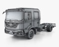 Hyundai Pavise Double Cab Chassis Truck 2022 3d model wire render