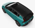 Hyundai Bayon 2022 3D模型 顶视图