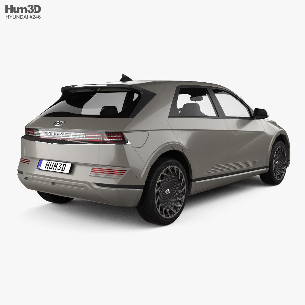 Hyundai Ioniq 5 2022 Modelo 3d vista traseira