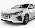 Hyundai Ioniq hybrid mit Innenraum 2019 3D-Modell