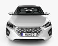 Hyundai Ioniq hybrid mit Innenraum 2019 3D-Modell Vorderansicht