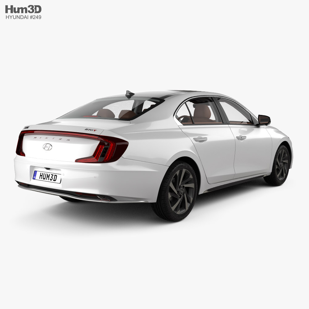 Hyundai Mistra with HQ interior 2022 3d model back view