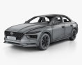 Hyundai Mistra mit Innenraum 2020 3D-Modell wire render