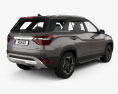 Hyundai Alcazar 2022 3D-Modell Rückansicht