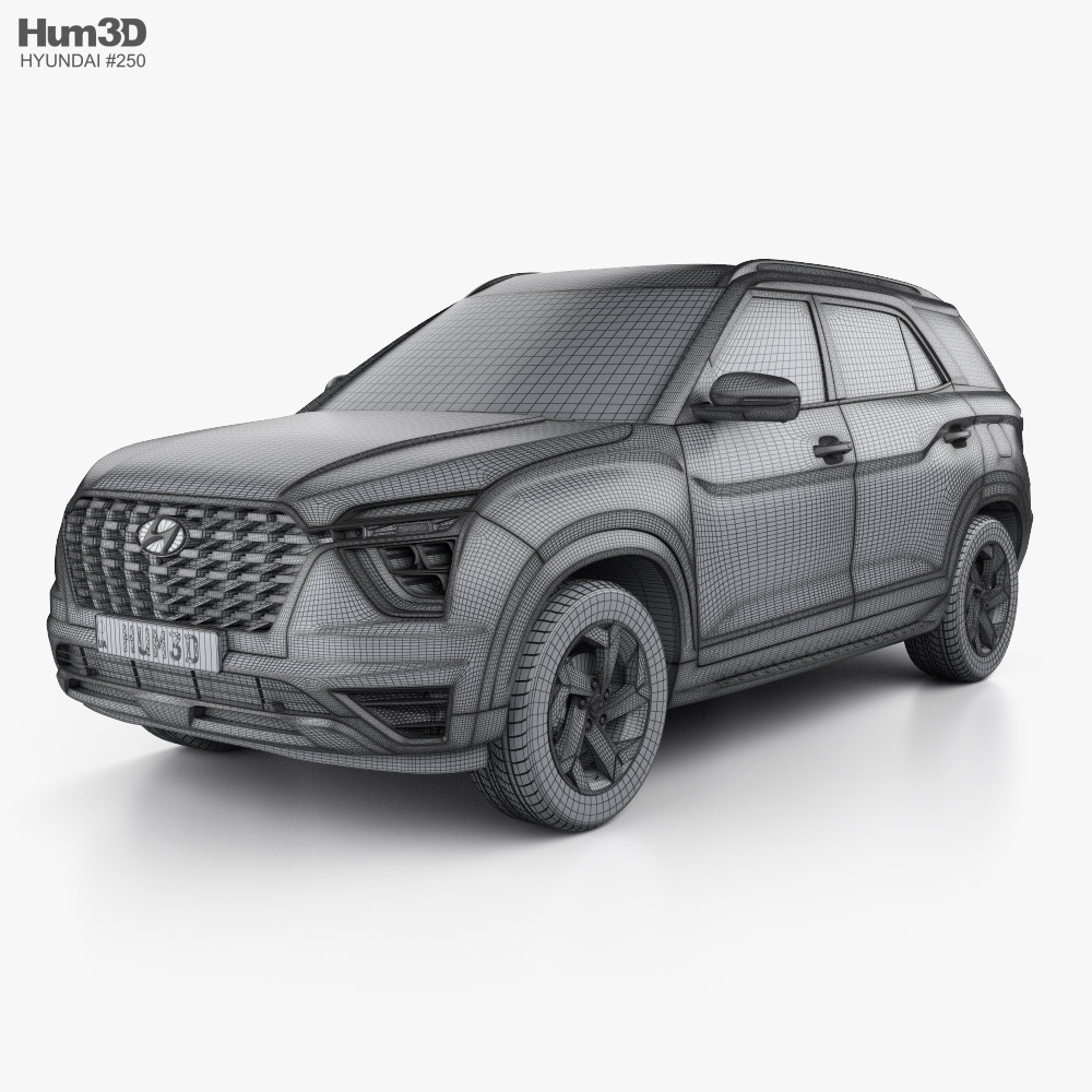 Hyundai Alcazar 2022 3D model - Vehicles on Hum3D