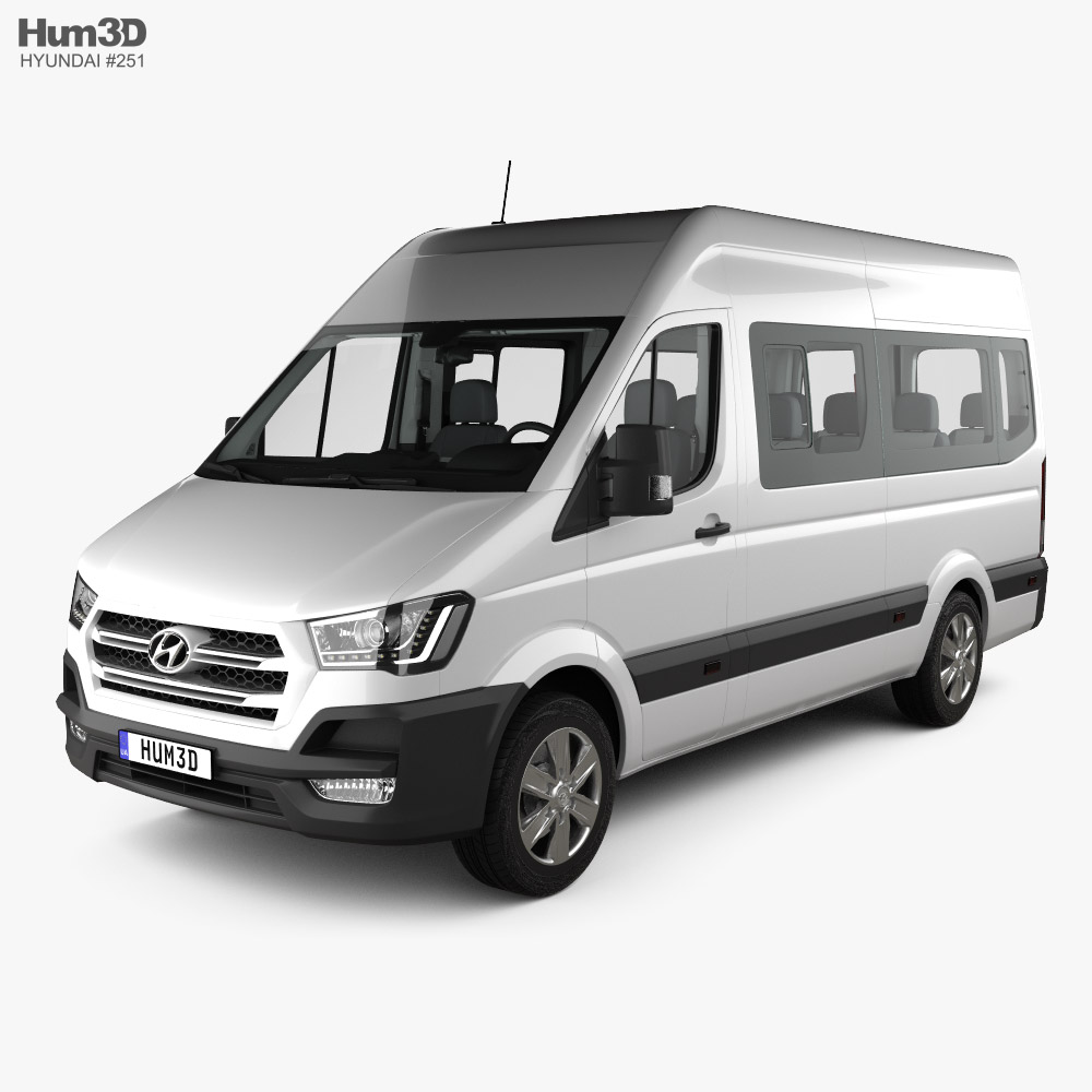 Hyundai H350 Passenger Van with HQ interior 2018 3d model