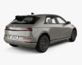 Hyundai Ioniq 5 with HQ interior and engine 2022 3d model back view