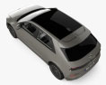 Hyundai Ioniq 5 with HQ interior and engine 2022 3d model top view