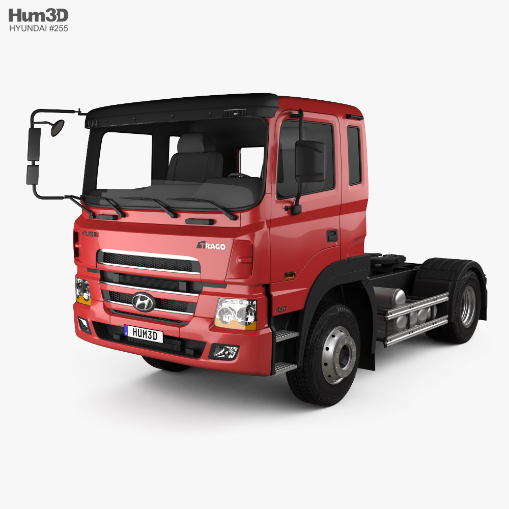 Hyundai Trago 트랙터 트럭 2축 2013 3D 모델 