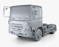 Hyundai Trago Sattelzugmaschine 2-Achser 2008 3D-Modell clay render