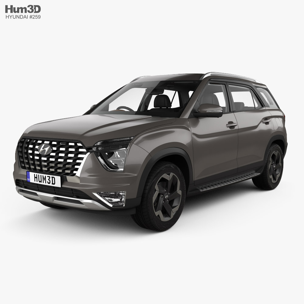 Hyundai Alcazar with HQ interior 2022 3D model