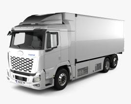 Hyundai Xcient FCEV Box Truck 2022 3D model