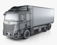 Hyundai Xcient FCEV Box Truck 2022 3d model wire render