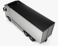 Hyundai Xcient FCEV Box Truck 2022 3d model top view