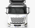 Hyundai Xcient FCEV Kofferfahrzeug 2020 3D-Modell Vorderansicht