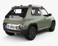 Hyundai Casper 2022 3D-Modell Rückansicht