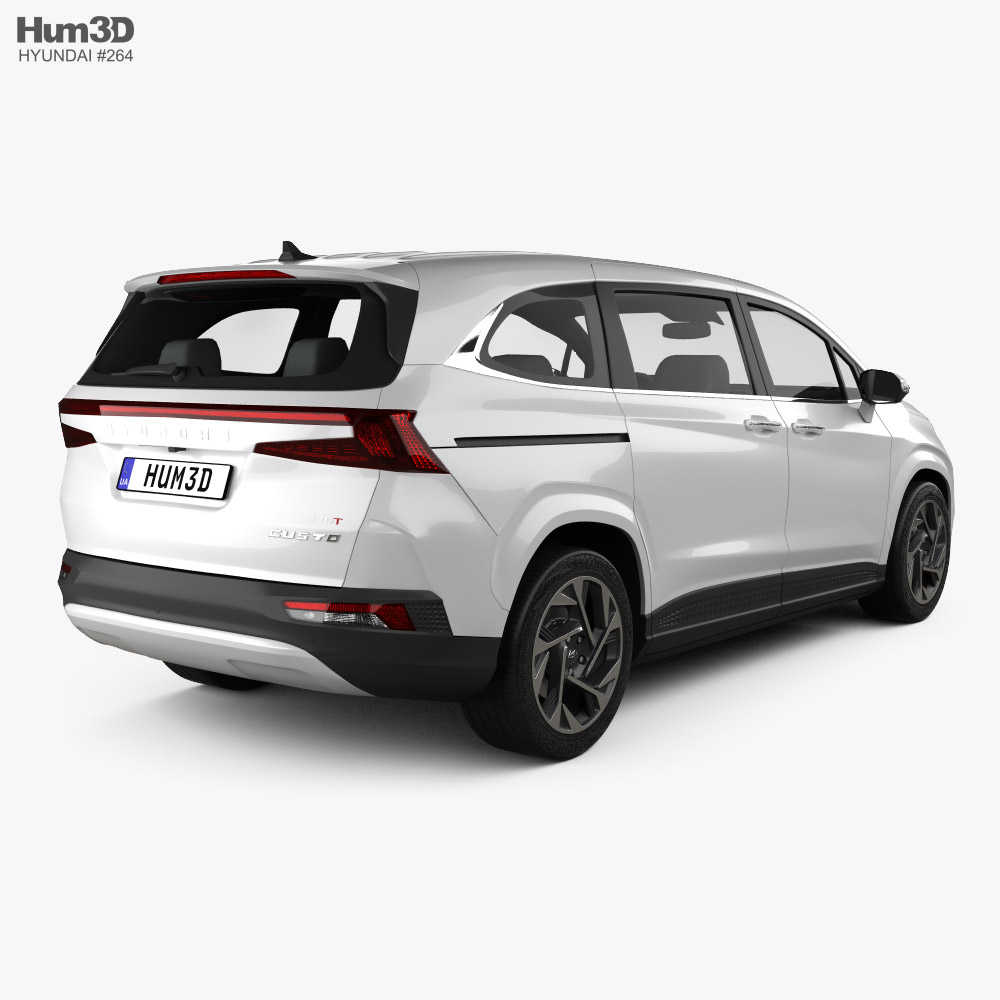 Hyundai Custo 2022 3D-Modell Rückansicht