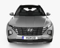 Hyundai Tucson hybrid 2022 3D-Modell Vorderansicht