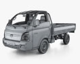 Hyundai HR Flatbed Truck with HQ interior and engine 2013 3d model wire render