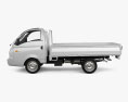 Hyundai HR Flatbed Truck with HQ interior and engine 2013 3d model side view
