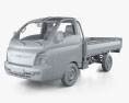 Hyundai HR Flatbed Truck with HQ interior and engine 2013 3d model clay render