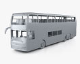 Hyundai Elec City Double Decker Bus 인테리어 가 있는 2021 3D 모델  clay render
